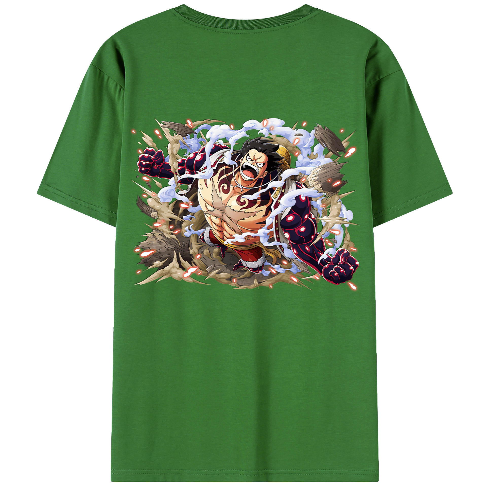 ワンピース モンキー・D・ルフィ ONE PIECE Monkey D. Luffy レディース半袖Tシャツ(バックプリント)